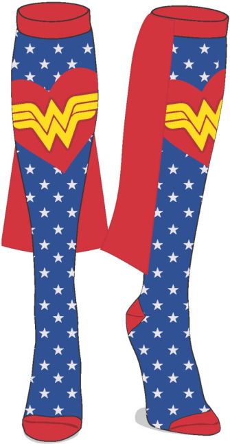 DC COMICS - Wonder Woman - Star Pattern Knee High With Cape