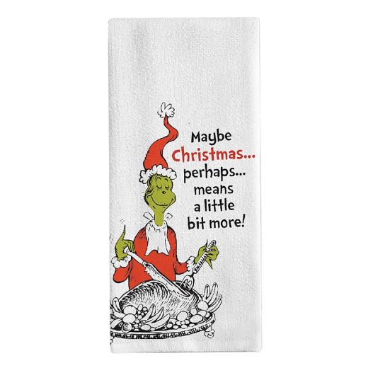 Dr. Seuss - The Grinch - Christmas Turkey Dish Towel
