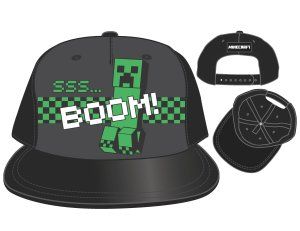 MINECRAFT - Creeper Motif with Boom! Youth Hat