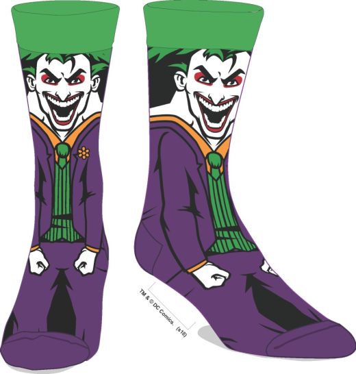 BATMAN - Joker Rebirth 360 Character Men's Crew Socks