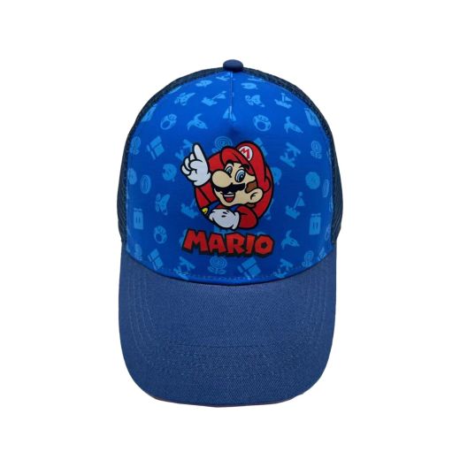 Super Mario Bros. Mario Icons Kids Mesh Back Snapback Hat