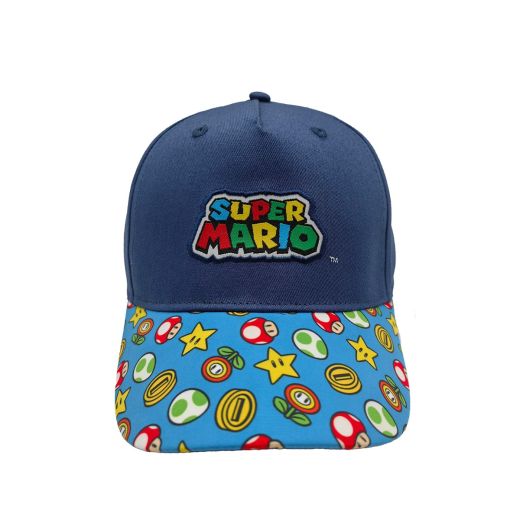 Super Mario Bros. Logo Icons Kids Snapback Hat