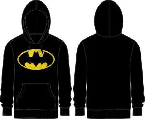 BATMAN - Yellow Batman Logo Blakc Hoodie PPK (S-1,M-2,L-2,XL-2,XXL-1)