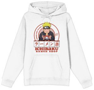 NARUTO - ICHIRAKU RAMEN SHOP ON WHITE HOODIE PPK (S-1,M-2,L-2,XL-2,XXL-1)