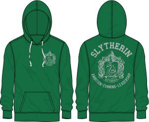 HARRY POTTER - SLYTHERIN FRONT AND BACK HOODIE PPK (S-1,M-2,L-2,XL-2)