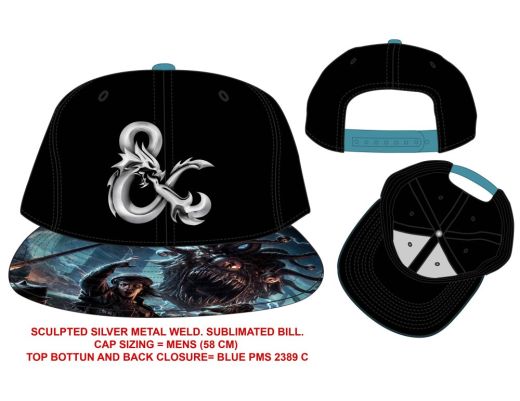 DUNGEONS AND DRAGONS - Ampersand  Metal  Badge  Snapback