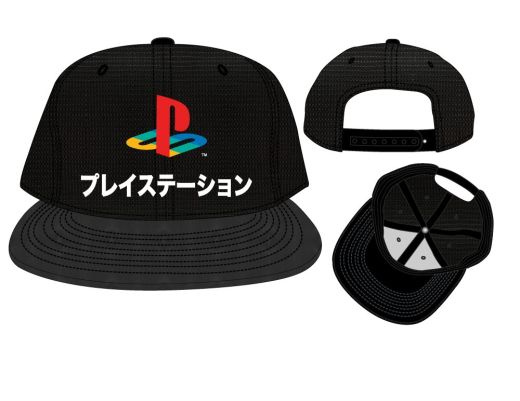 SONY PLAYSTATION - Logo Kanji Embroidered SB Cap Black