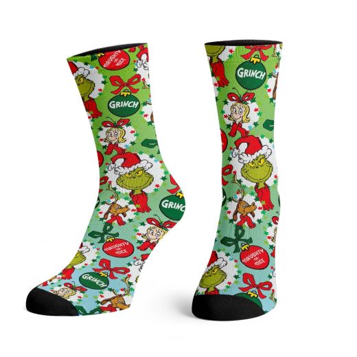 The Grinch Naughty or Nice Crew Socks