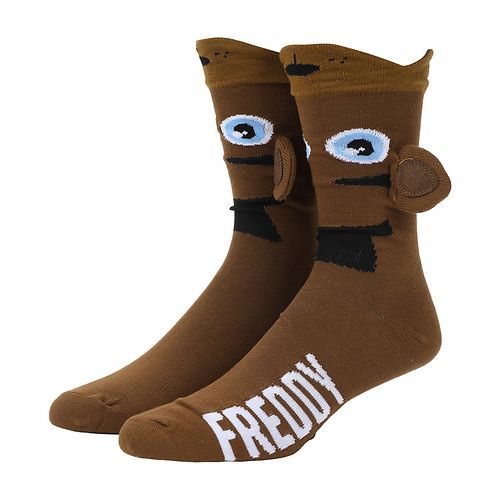 Five Nights at Freddy's Bite Me Freddy Crew Socks with 3D Ears