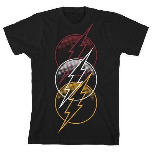 DC COMICS - Flash Repeart Multi-color Youth Black Tee PPK (XS-1,S-2,M-2,L-2,XL-1)