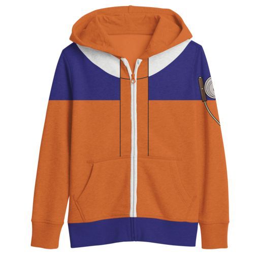 NARUTO - Classic Uzumaki Naruto Youth  Cosplay Zip Up Hoodie PPK (S-1,M-1,L-1,XL-1)