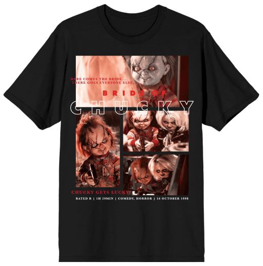 CHUCKY - Bride of Chucky Mens Black Tee