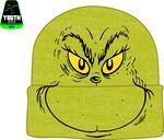 THE GRINCH -YOUTH BIG FACE POM BEANIE