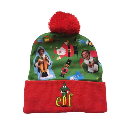 ELF -  logo embroidery sub. Crown cuff knit Beanie