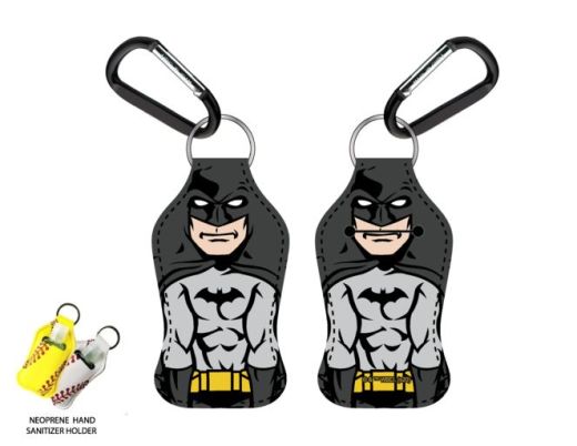 BATMAN - NEOPRENE HAND SANITIZER HOLDER KEYCHAIN