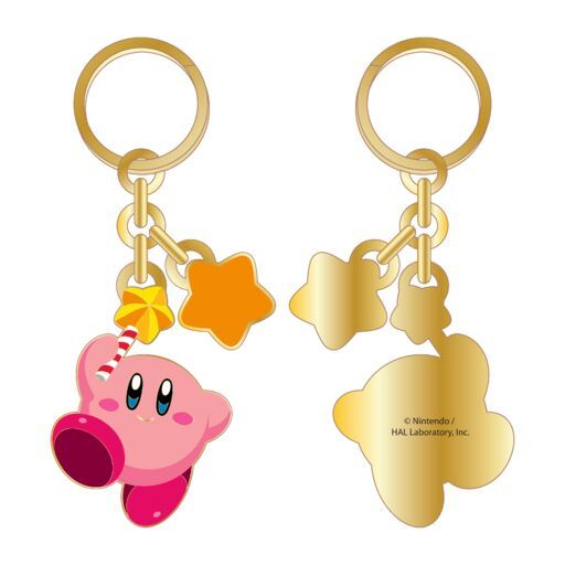 KIRBY - Kirby With Cute Star Enamel Fill With Screen Print Details On Shiny Gold Finish OSFA