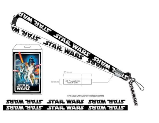 STAR WARS - Logo Lanyard With Rubber Charm