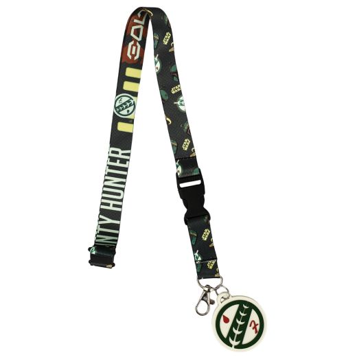 STAR WARS - BOBA FETT BOUNTY HUNTER LANYARD & RUBBER CHARM