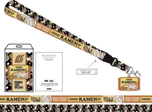 NARUTO - ORANGE RAMEN CHARACTER LANYARD