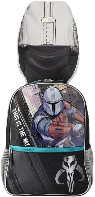 STAR WARS -  The Mandalorian 16in Backpack with Hood