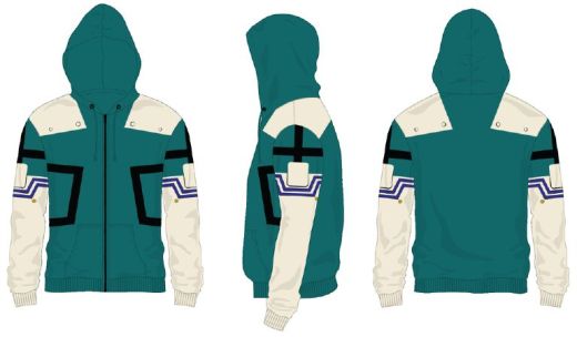 MY HERO ACADEMIA -Deku Cosplay Hoodie 8PPK (S-1,M-2,L-2,XL-2,XXL-1)