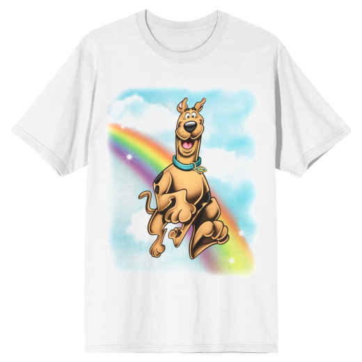 SCOOBY DOO - Rainbow Clouds Mens White Tee