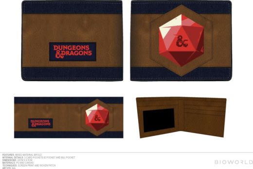 DUNGEONS AND DRAGONS - WOVEN LABEL CANVAS PU BIFOLD WALLET