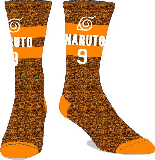 NARUTO - Striped Men’s Athletic Crew Socks