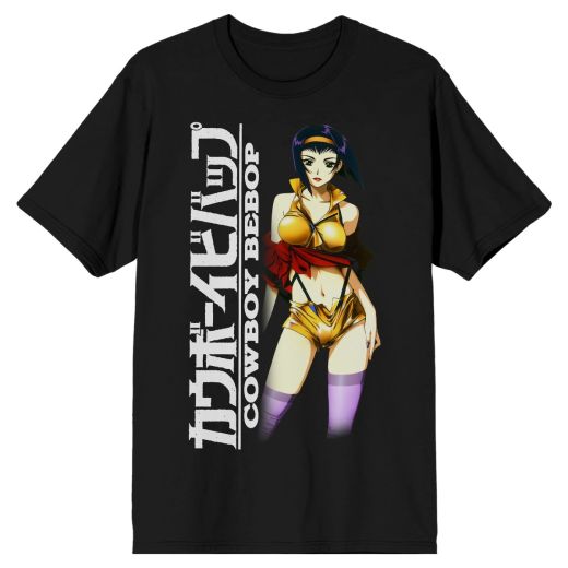 Cowboy Bebop Faye Valentine Kanji Black T-Shirt