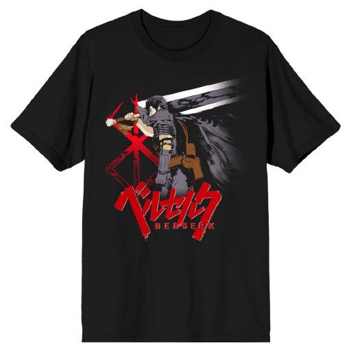 BERSERK - Big Sword on Shoulder Mens Black Tee