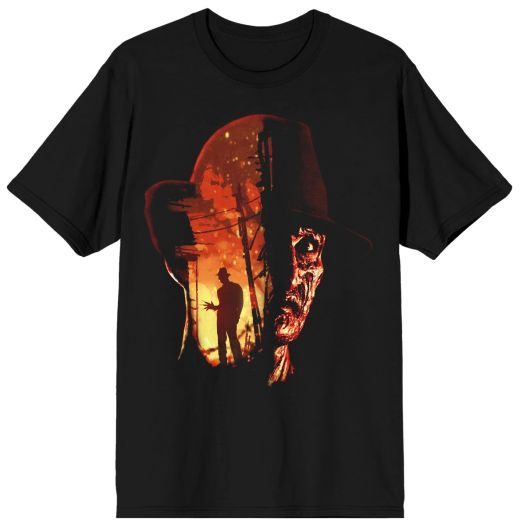 NIGHTMARE ON ELM STREET - Trap Silhouette Mens Black Tee