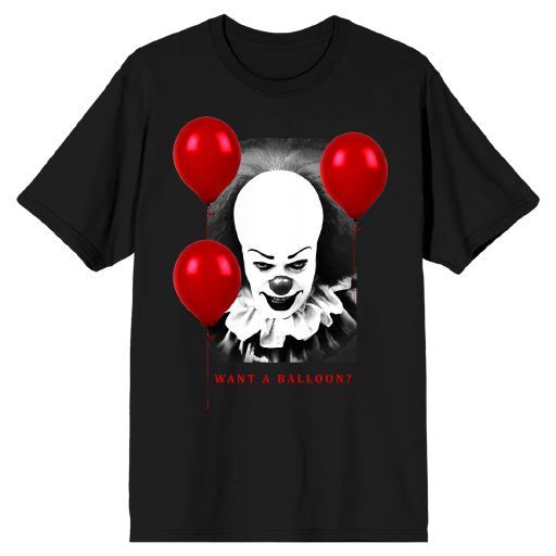 IT CLASSIC - Want a Balloon Mens Black Tee