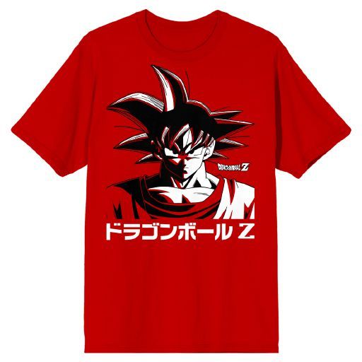 DRAGON BALL Z - Goku HeadShotl Men's Red Tee 8PPK (S-1,M-2,L-2,XL-2,XXL-1)