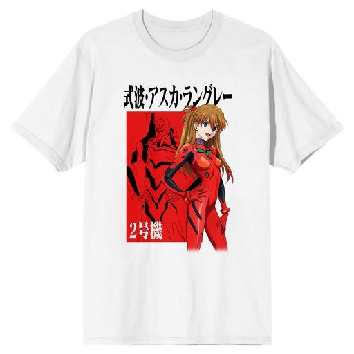 Neon Genesis Evangelion Asuka Kanji White T-Shirt