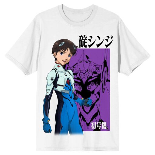 NEON GENESIS EVANGELION - Shinji Unit 1 Mens White Tee