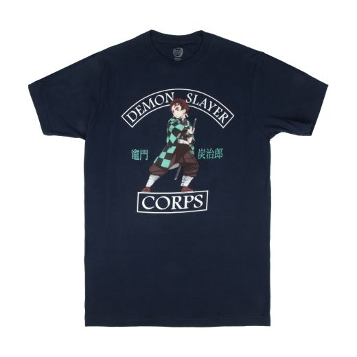 Demon Slayer - Tanjiro Kamado -  Kanji MENS BLACK TEE