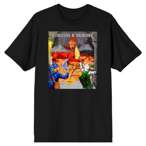 DUNGEONS AND DRAGONS - Players Handbook Mens Black Tee