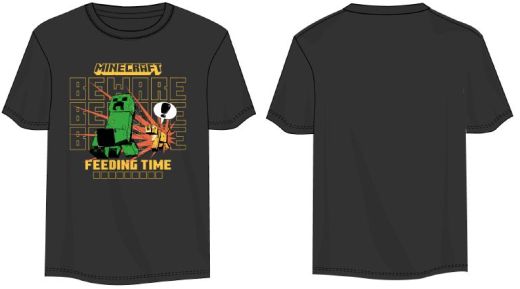 MINECRAFT - SURVIVAL MODE ART YOUTH BLACK TEE PPK (XS-1,S-2,M-2,L-2,XL-1)