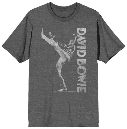 BOWIE - David Bowie on charcoal mens T-Shirt PPK (S-1,M-2,L-2,XL-2,XXL-1)