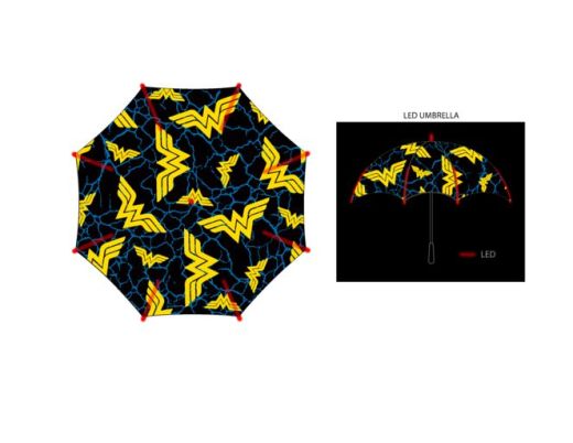 DC COMICS - WONDER WOMAN - Red LED Line Umbrella