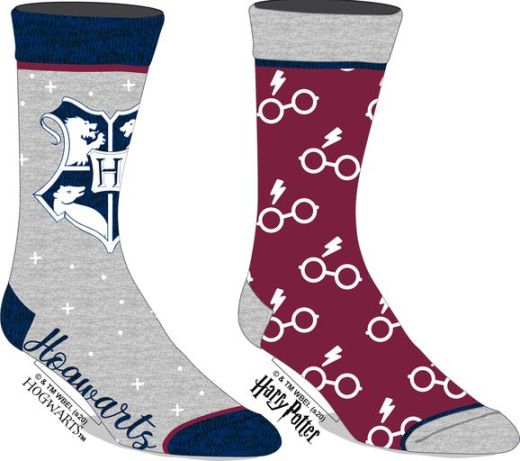 HARRY POTTER - 2 PK CREW SOCKS