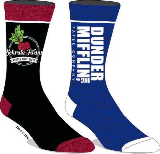 THE OFFICE - Men's Sock 2 Pack Black Blue