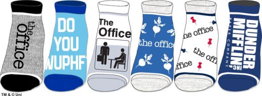 THE OFFICE -ANKLE SOCK 6 PACK SET